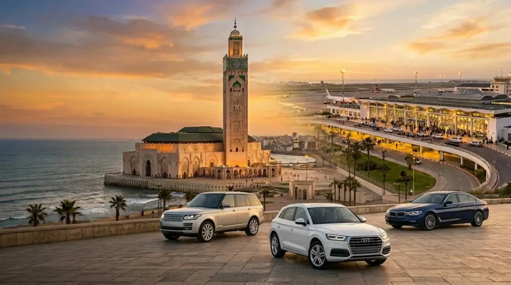 location voiture casablanca aeroport bannière